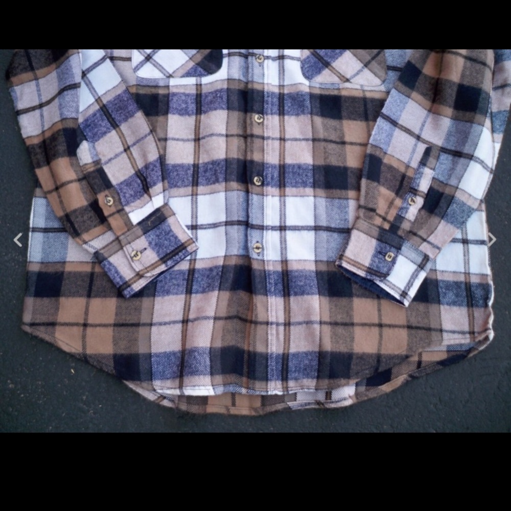 Vintage Campus Plaid Hunting Work Shirt Men's LG - Picture 5 of 9